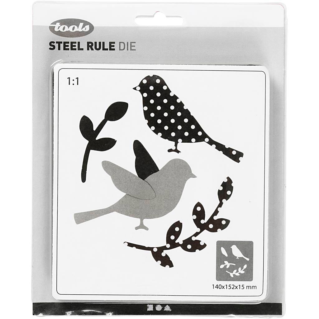 Steel Ruled Die, tag, size 14x15,25 cm, thickness 15 mm