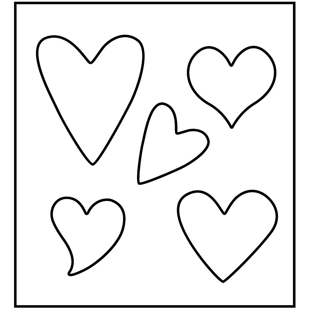 Steel Ruled Die, heart, size 14x15,25 cm, thickness 15 mm