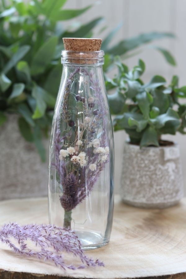 Bouteille de lait en verre 500ml 21cm de haut Ø 7cm (plateau avec 12 pièces) [IFS-129192]