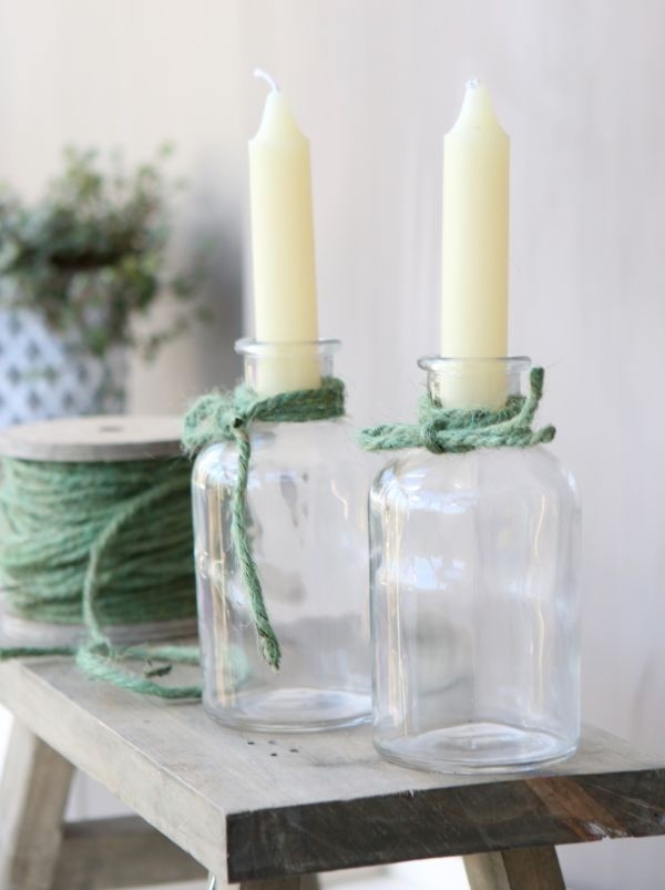 Bouteilles en verre Ø7 h: 12 cm Transparent (20 Pcs) [IFS-129196]