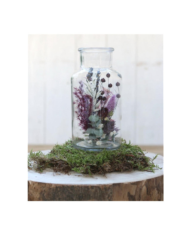 Fiole en verre de 20cm de haut Ø 10cm (plateau de 6 pièces) [IFS-129198].