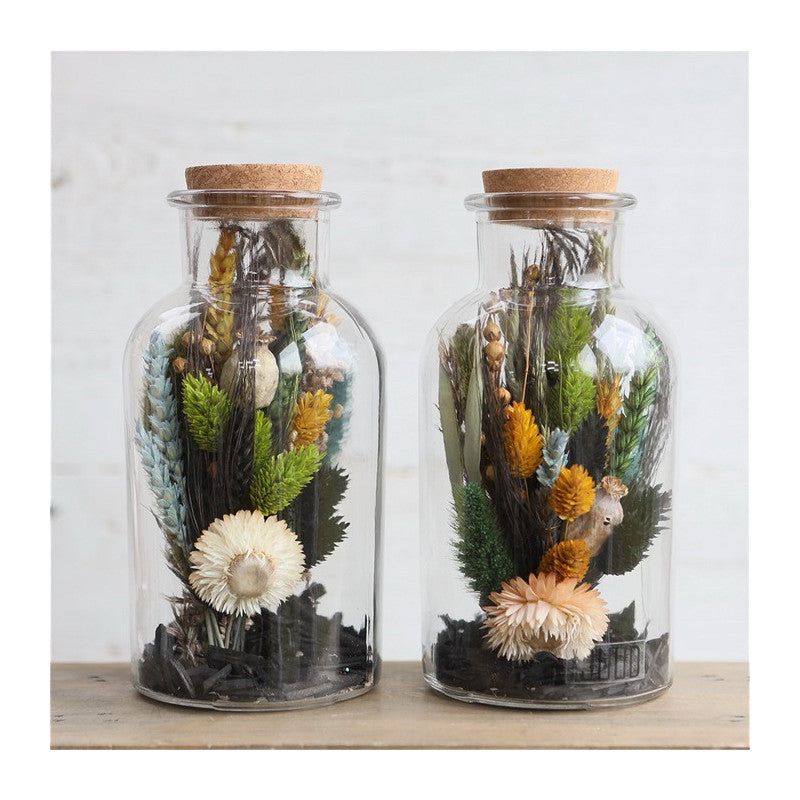 Fiole en verre de 20cm de haut Ø 10cm (plateau de 6 pièces) [IFS-129198].