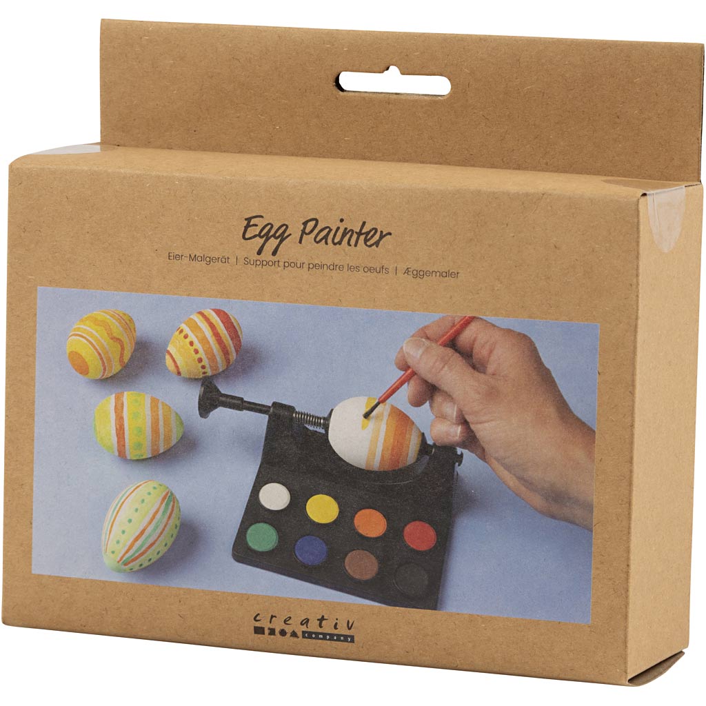 Support pour peindre les oeufs, L : 16,5 cm, noir, 1 set [HOB-13134]