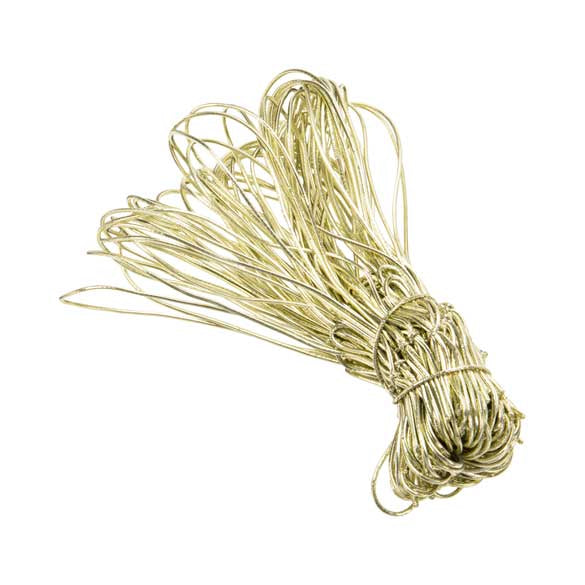 Ruban élastique de décoration Vinyle Stretch à dérouler or métallique 35.5cm (50 Pièces) [14MG]