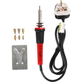 Set de pyrogravure, dim. 19x3 cm, UK, noir, rouge, 1 pièce [HOB-15133]