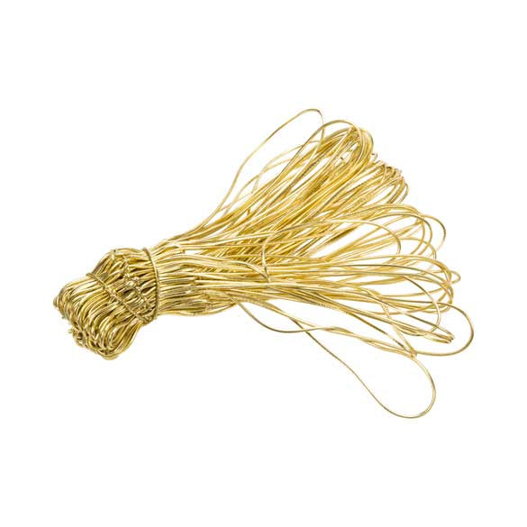 Ruban élastique de décoration Vinyle Stretch à dérouler or métallique 40.5 cm (50 Pièces) [16MG]