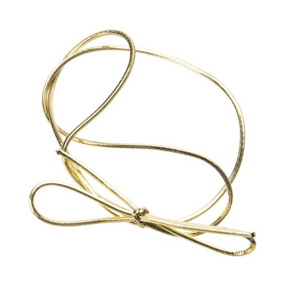 Ruban élastique de décoration Vinyle Stretch à dérouler or métallique 40.5 cm (50 Pièces) [16MG]