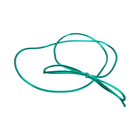 Ruban élastique de décoration Vinyle Stretch à dérouler vert métallique 40.5 cm (50 Pièces) [16MGR]