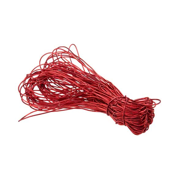 Ruban élastique de décoration Vinyle Stretch à dérouler rouge métallique 40.5 cm (50 Pièces) [16MR]