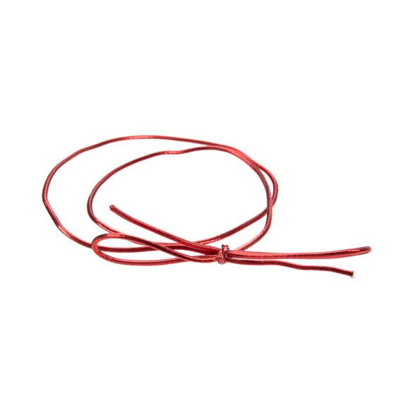 Ruban élastique de décoration Vinyle Stretch à dérouler rouge métallique 40.5 cm (50 Pièces) [16MR]