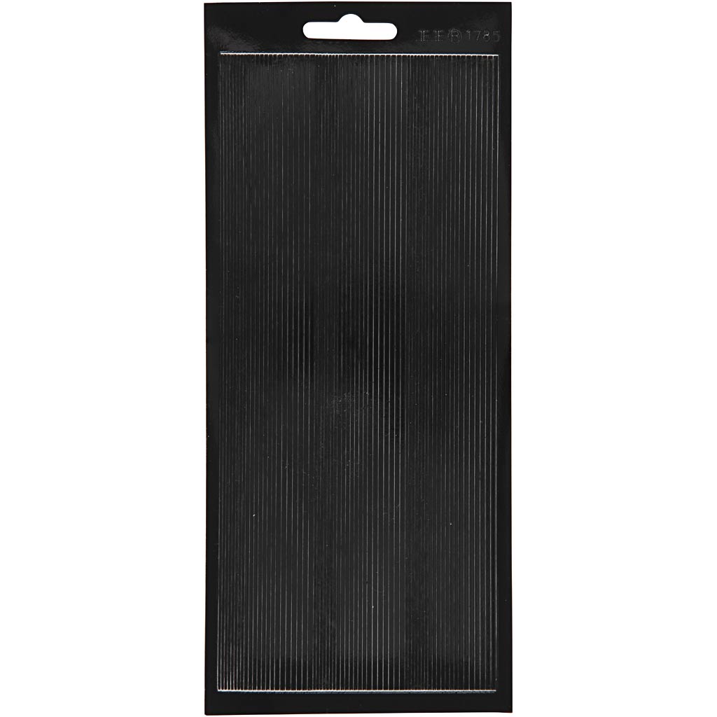 Stickers, borders, sheet 10x23 cm, black, 1 sheet