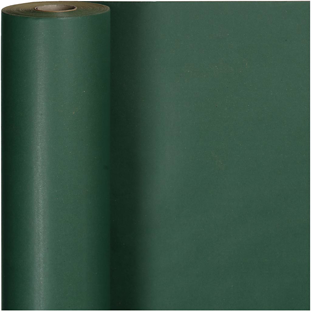 Wrapping Paper, W: 50 cm, 60 g, green, 100 m/ 1 roll