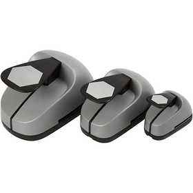 Perforatrices fantaisie, hexagone, dim. 25+49+75 mm, 3 pièces/ 1 Pq. [HOB-11271]