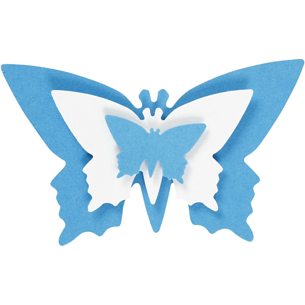 Perforatrices fantaisie, papillon, dim. 25+49+75 mm, 3 pièces/ 1 Pq. [HOB-112940]