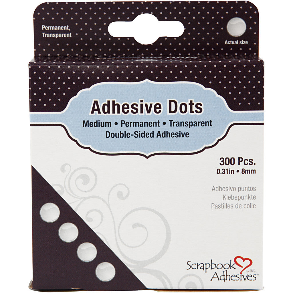 DODZ points autocollants, d 8 mm, ép. 0,5 mm, moyenne, 300 pièces/ 1 Pq. [HOB-11567]