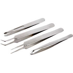 Set de pincettes, L : 9-12 cm, 4 pièces/ 1 Pq. [HOB-13066]