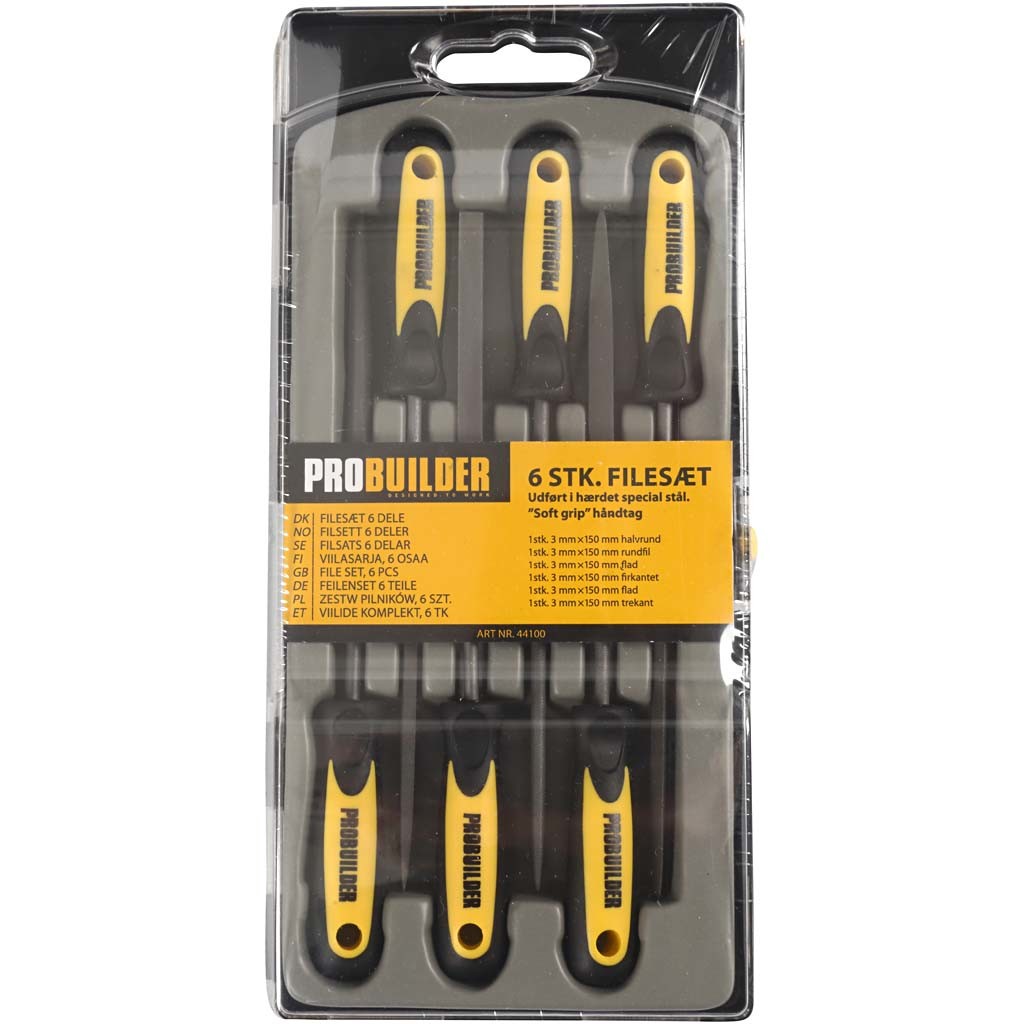 Set de limes, 6 pièces/ 1 set [HOB-13085]