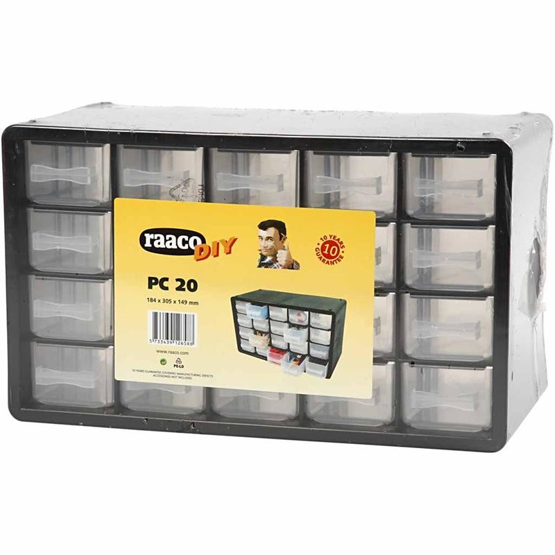 Bloc Organiser, dim. PC 20, dim. 18,4x30,5x14,9 cm, diamètre intérieur 55x37 mm, 1 set [HOB-13305]