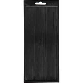 Autocollants, bordures, feuille 10x23 cm, noir, 1 flles [HOB-170050]