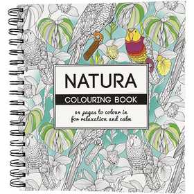 Livre de coloriage anti-stress, nature, dim. 19,5x23 cm, Nombre de pages 64, 1 pièce [HOB-19262]