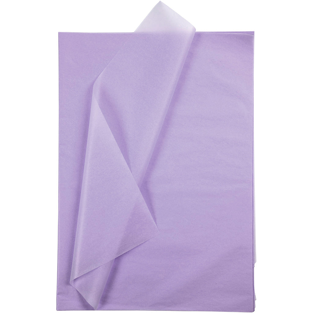 Tissue Paper, sheet 50x70 cm, 17 g, light lilac, 25 sheet