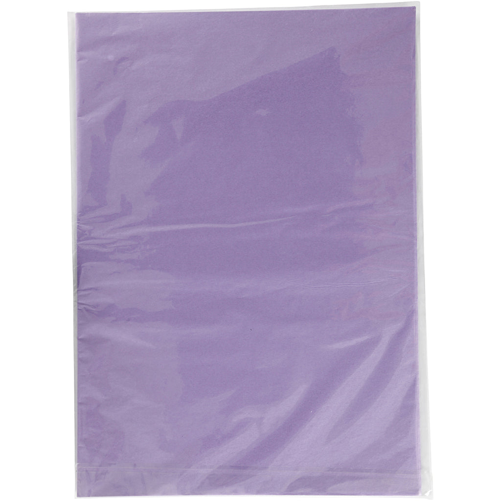 Papier de soie, feuille 50x70 cm,  14 gr, mauve clair, 25flles [HOB20089]
