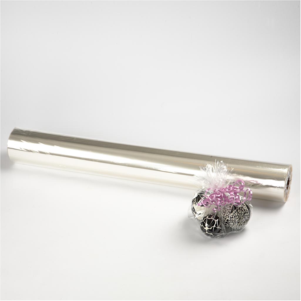 Cellophane, L : 70 cm, ép. 25 my, 200 m/ 1 rouleau [HOB-20342]