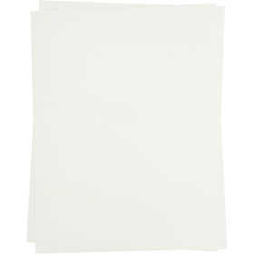 Feuille de papier transfert, feuille 21,5x28 cm, pour textiles clairs et foncés, blanc, 3 flles/ 1 Pq. [HOB-207010]