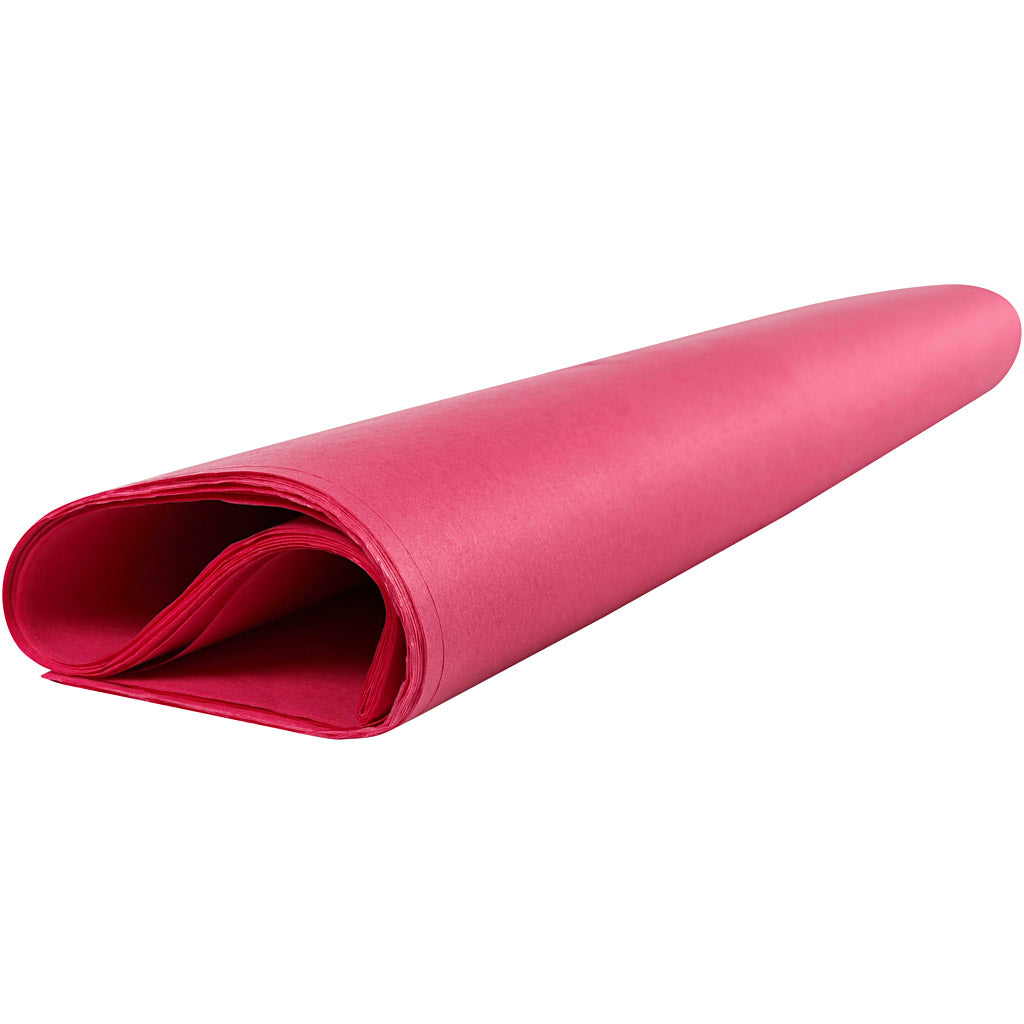 Papier de soie, rose, 50x70 cm, 14 gr, 25 flles/ 1 Pq. [HOB20813]