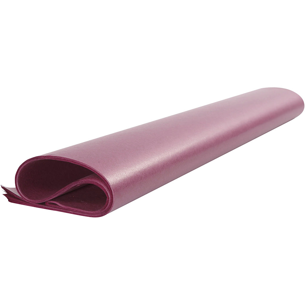 Papier de soie, feuille 50x70 cm,  14 gr, bordeaux, 25flles [HOB20865]