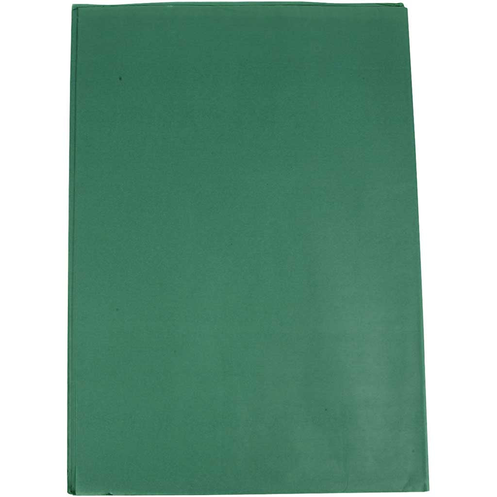 Papier de Soie, feuille 50x70 cm, 17 gr, vert, 25 flles/ 1 Pq. [HOB-20867]