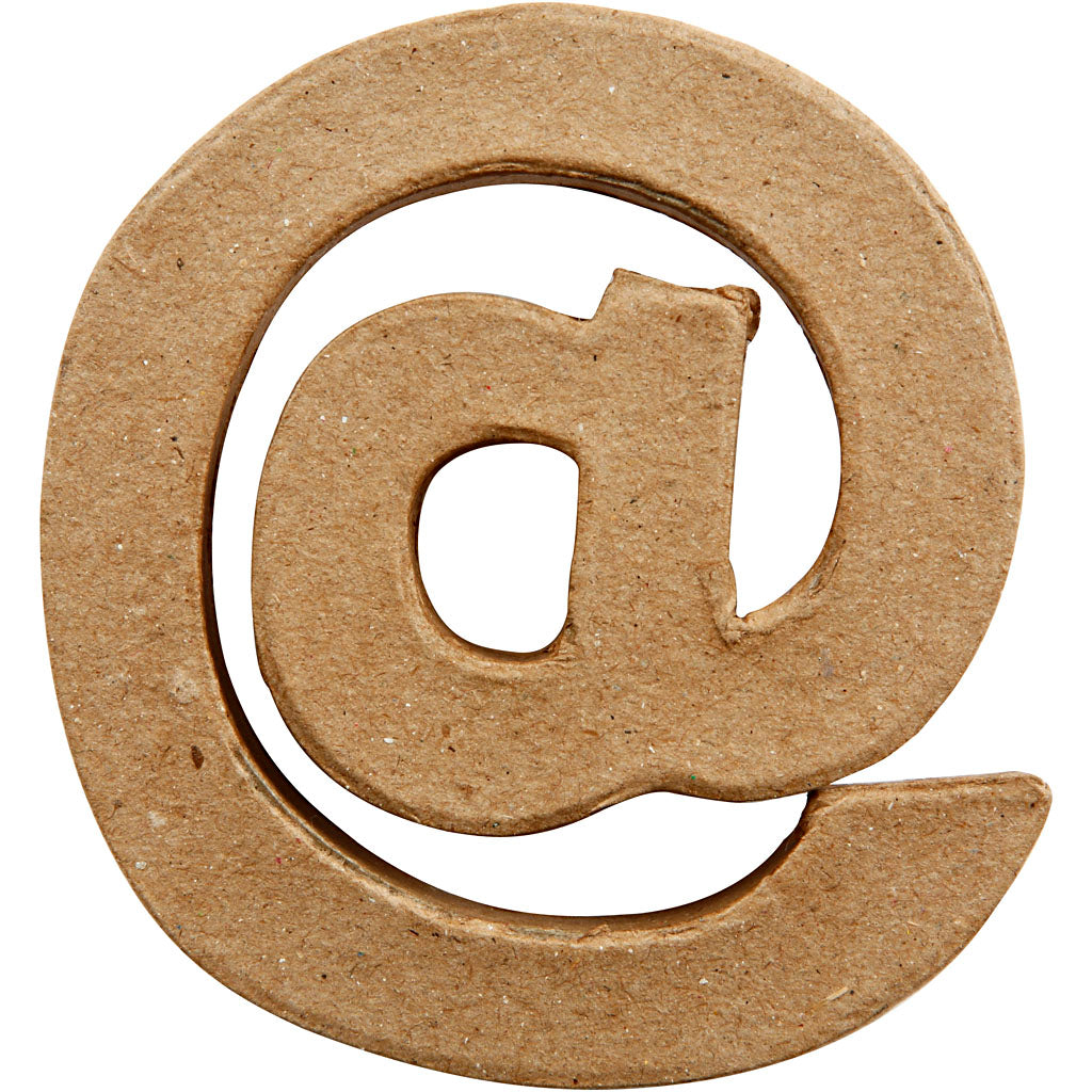 Symbol, @, H: 10 cm, W: 9 cm, thickness 1,7 cm