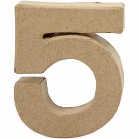 Chiffre, 5, H : 10 cm, L : 8,5 cm, ép. 1,7 cm, 1 pièce [HOB-26672]