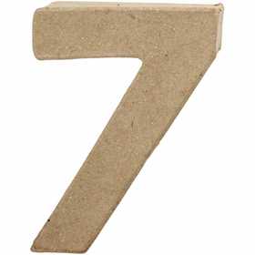 Chiffre, 7, H : 10 cm, L : 7,4 cm, ép. 1,7 cm, 1 pièce [HOB-26674]