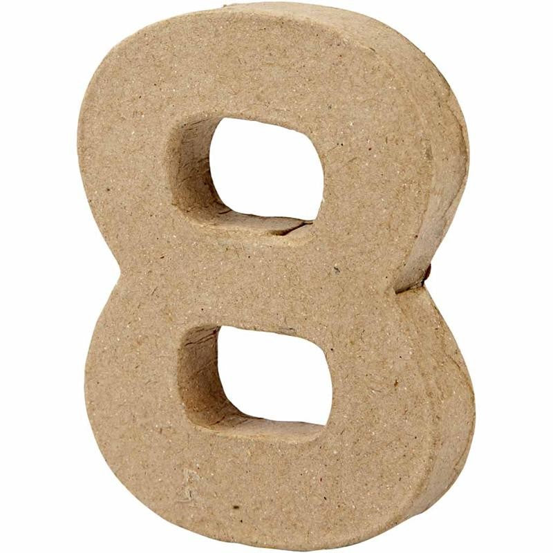 Chiffre, 8, H : 10 cm, L : 7,6 cm, ép. 1,7 cm, 1 pièce [HOB-26675]