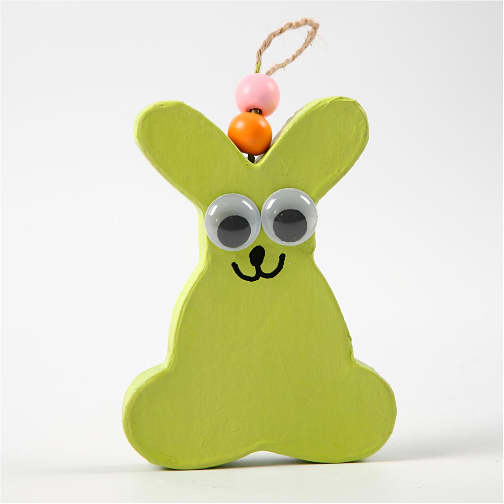 Décoration de Pâques à suspendre, H : 10 cm, ép. 12 mm, 114 pièces/ 1 Pq. [HOB-26791]