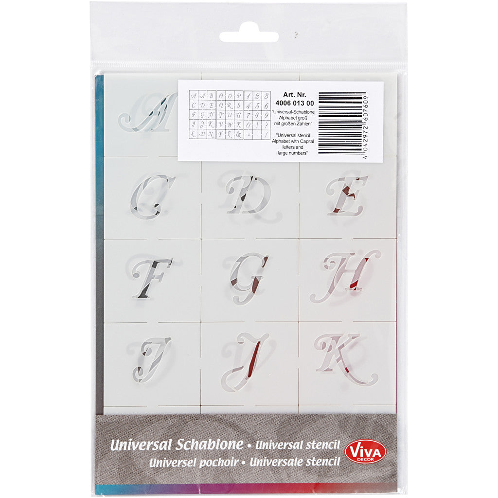 Modèles, lettres et chiffres, H : 20-30 mm, A5, feuille 148x210 mm, 3 flles/ 1 Pq. [HOB-26965]