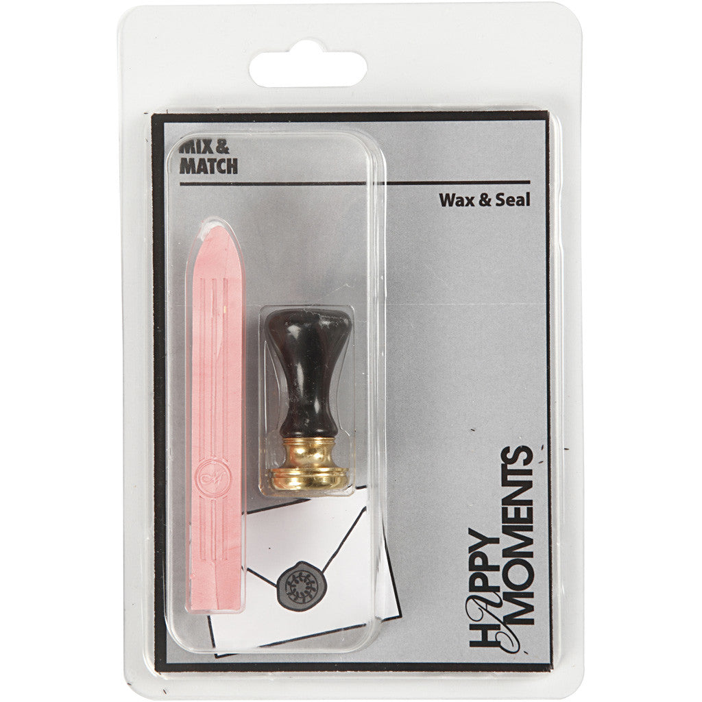 Kit à cacheter, d 17 mm, rose clair, 1 set [HOB-270286]