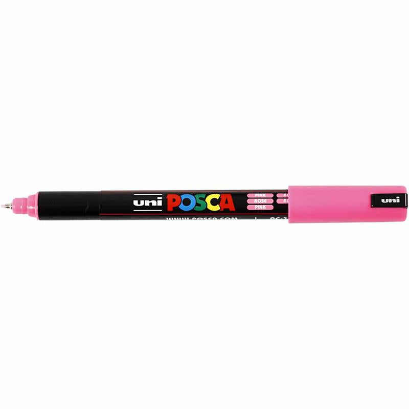 Feutre Posca, dim. PC-1MR, trait 0,7 mm, extra fin, rose, 1 pièce [HOB-272056]