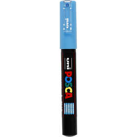 Feutre Posca, dim. PC-1M, trait 0,7 mm, extra fin, bleu clair, 1 pièce [HOB-273057]