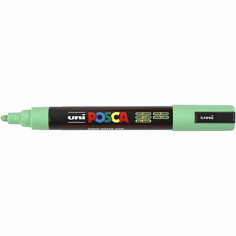 Feutre Posca, dim. PC-5M, trait 2,5 mm, moyen, vert clair, 1 pièce [HOB-276033]