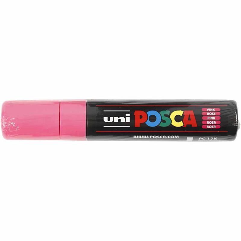Feutre Posca, dim. PC-17K, trait 15 mm, extra large, rose, 1 pièce [HOB-279056]