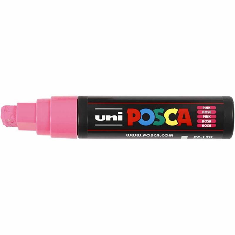 Feutre Posca, dim. PC-17K, trait 15 mm, extra large, rose, 1 pièce [HOB-279056]