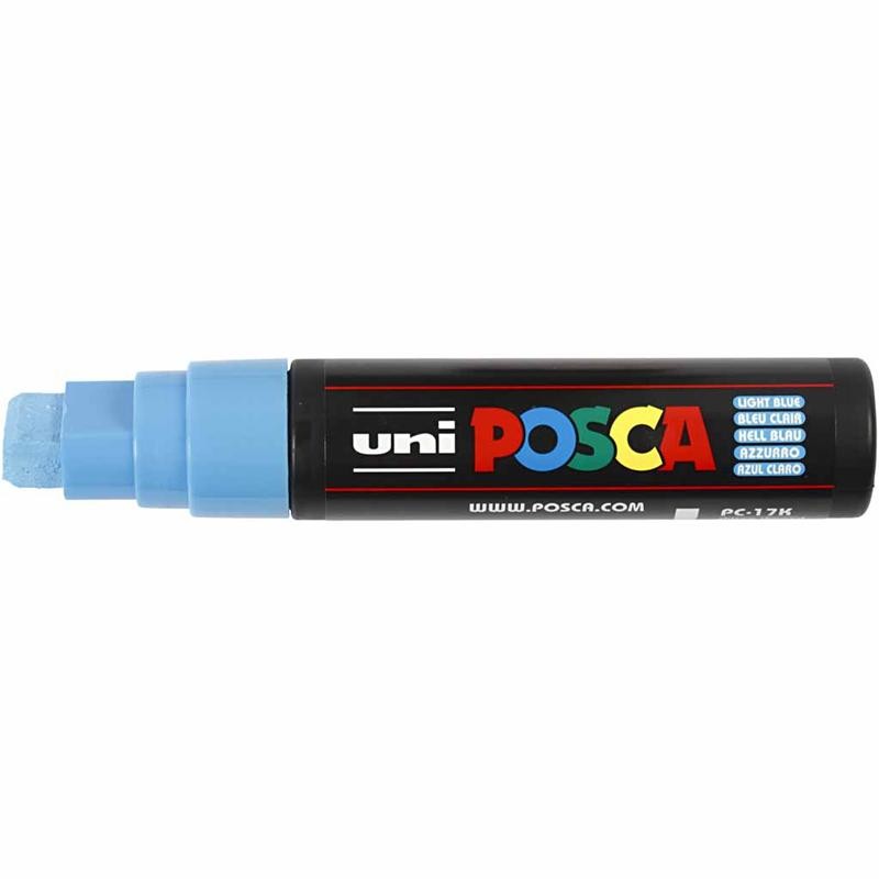 Feutre Posca, dim. PC-17K, trait 15 mm, extra large, bleu clair, 1 pièce [HOB-279057]