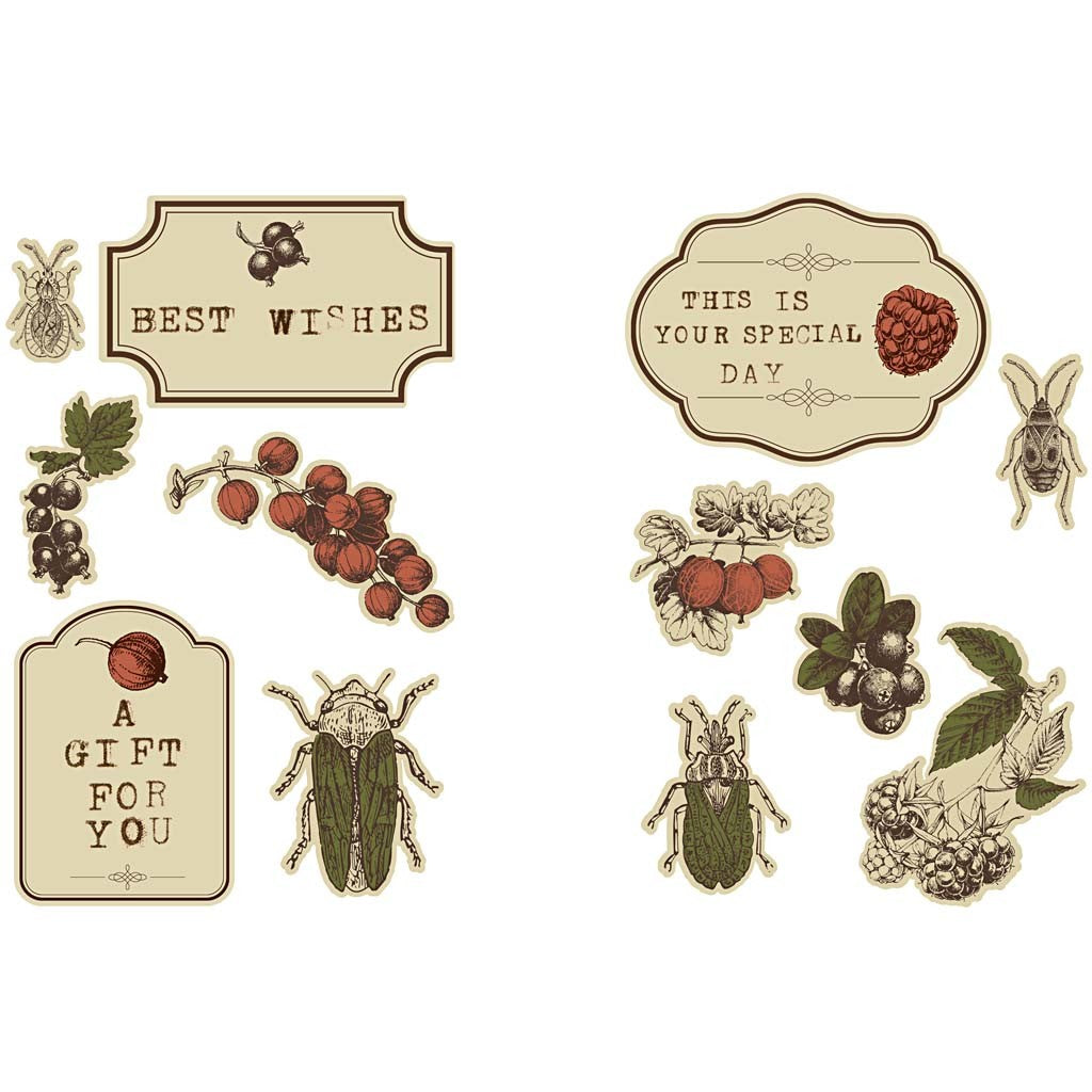 Autocollants, 9x14 cm, 4 flles ass./ 1 Pq. [HOB-27983]