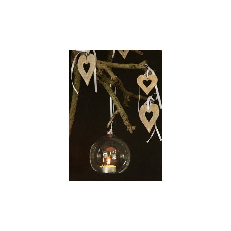 Boule en verre pour bougie chauffe-plat Ø 6 cm x 8 cm (12 pièces) [IFS-28049]