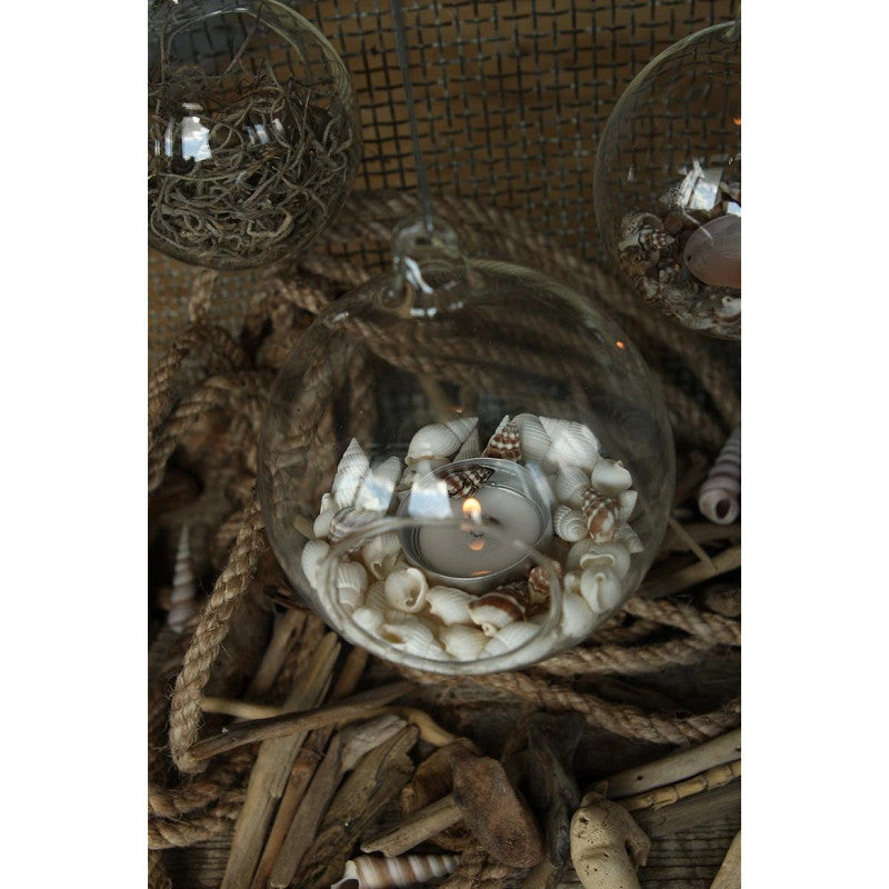 Boule en verre pour bougie chauffe-plat Ø 8 cm x 8 cm (6 pièces) [IFS-28050]