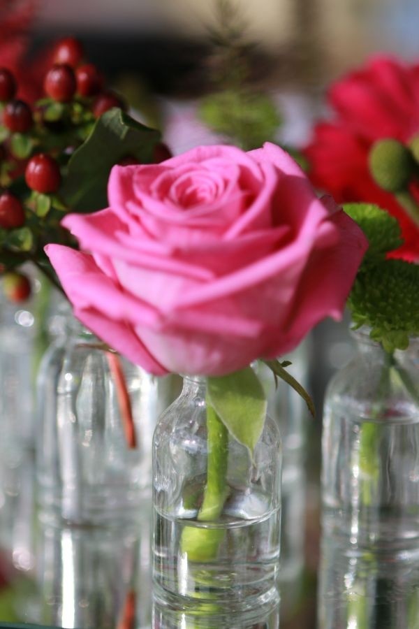 Mini bouteille en verre 20ml 6cm de hauteur Ø 3 cm (plateau de 50 pièces) [IFS-28062]