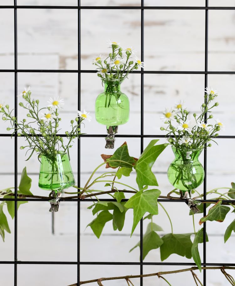 Vases sur pinces assortiment de 3 pièces Vert (1 pièce.) [IFS-28095]