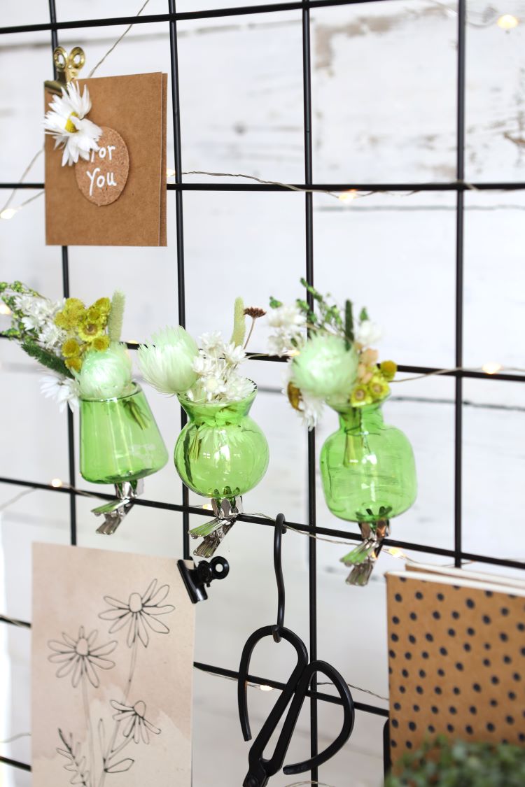 Vases sur pinces assortiment de 3 pièces Vert (1 pièce.) [IFS-28095]